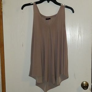 Tan/nude dressy sleeveless top